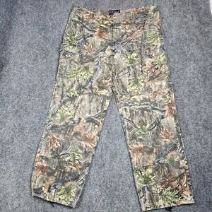 WFS Element Gear Pants Mens XL Camo Baggy Cargo Skater Y2K Wide Leg Pipes Grunge